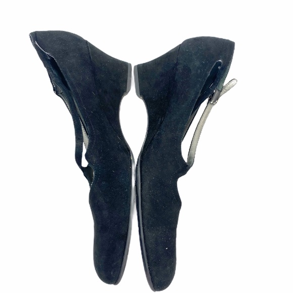 Prevata Italian Suede Mary Jane Wedge Sandal 8.5 - Picture 3 of 4